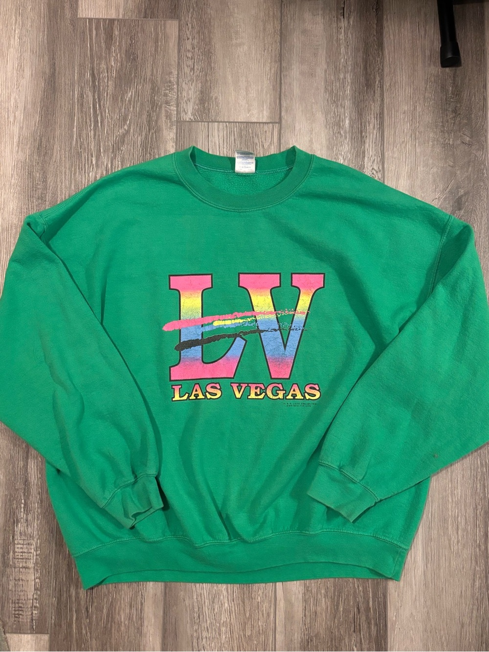 ⭐️Las Vegas⭐️ Vintage Green Crewneck Sweatshirt